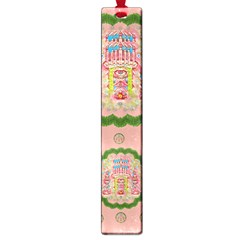 Sankta Lucia With Friends Light And Floral Santa Skulls Large Book Marks by pepitasart