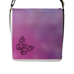 Butterfly Flap Messenger Bag (l)  by PhotoThisxyz