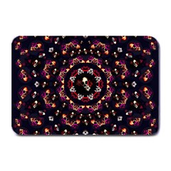 Floral Skulls In The Darkest Environment Plate Mats by pepitasart