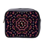 Floral Skulls In The Darkest Environment Mini Toiletries Bag 2-Side Front