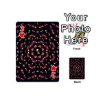 Floral Skulls In The Darkest Environment Playing Cards 54 (Mini)  Front - Heart3