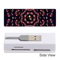 Floral Skulls In The Darkest Environment Memory Card Reader (stick)  by pepitasart