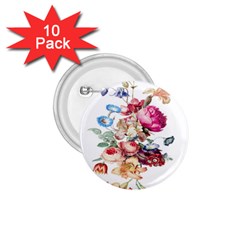 Fleur Vintage Floral Painting 1 75  Buttons (10 Pack) by Celenk