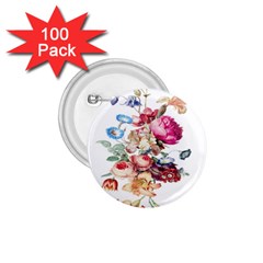 Fleur Vintage Floral Painting 1 75  Buttons (100 Pack)  by Celenk