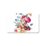 Fleur Vintage Floral Painting Magnet (Name Card) Front