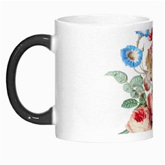 Fleur Vintage Floral Painting Morph Mugs by Celenk