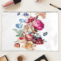 Fleur Vintage Floral Painting Cosmetic Bag (xxl)  by Celenk