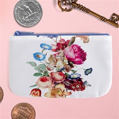 Fleur Vintage Floral Painting Large Coin Purse by Celenk