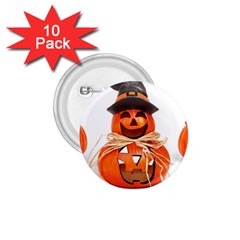 Funny Halloween Pumpkins 1 75  Buttons (10 Pack) by gothicandhalloweenstore