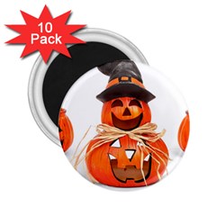 Funny Halloween Pumpkins 2 25  Magnets (10 Pack) 