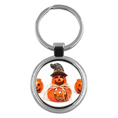 Funny Halloween Pumpkins Key Chains (round)  by gothicandhalloweenstore