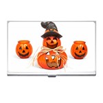 Funny Halloween Pumpkins Business Card Holders Front