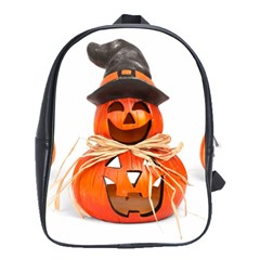 Funny Halloween Pumpkins School Bag (large) by gothicandhalloweenstore