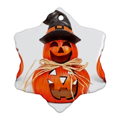 Funny Halloween Pumpkins Ornament (snowflake)