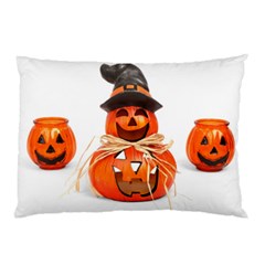 Funny Halloween Pumpkins Pillow Case (two Sides) by gothicandhalloweenstore