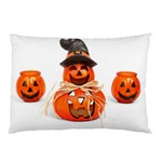 Funny Halloween Pumpkins Pillow Case (Two Sides) Back