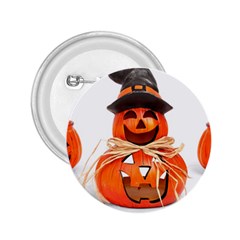 Funny Halloween Pumpkins 2 25  Buttons