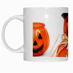 Funny Halloween Pumpkins White Mugs by gothicandhalloweenstore