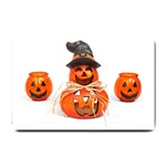 Funny Halloween Pumpkins Small Doormat  24 x16  Door Mat