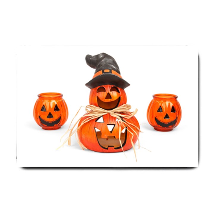 Funny Halloween Pumpkins Small Doormat 