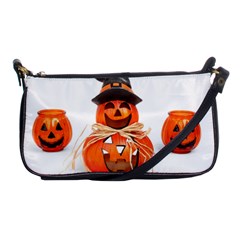 Funny Halloween Pumpkins Shoulder Clutch Bags by gothicandhalloweenstore