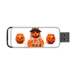 Funny Halloween Pumpkins Portable USB Flash (Two Sides) Back