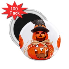 Funny Halloween Pumpkins 2 25  Magnets (100 Pack) 