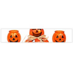 Funny Halloween Pumpkins Large Flano Scarf 