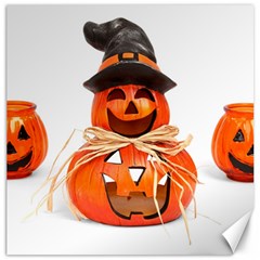 Funny Halloween Pumpkins Canvas 20  X 20  