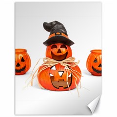 Funny Halloween Pumpkins Canvas 18  X 24   by gothicandhalloweenstore