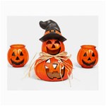 Funny Halloween Pumpkins Small Glasses Cloth (2-Side) Back