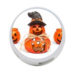 Funny Halloween Pumpkins 4-Port USB Hub (Two Sides)  Front