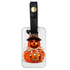 Funny Halloween Pumpkins Luggage Tags (one Side)  by gothicandhalloweenstore