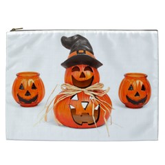 Funny Halloween Pumpkins Cosmetic Bag (xxl) 