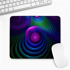 Beautiful Rainbow Marble Fractals In Hyperspace Large Mousepads by jayaprime