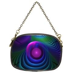 Beautiful Rainbow Marble Fractals In Hyperspace Chain Purses (one Side)  by jayaprime