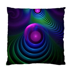 Beautiful Rainbow Marble Fractals In Hyperspace Standard Cushion Case (one Side) by jayaprime