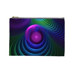 Beautiful Rainbow Marble Fractals In Hyperspace Cosmetic Bag (large)  by jayaprime