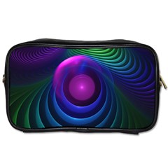 Beautiful Rainbow Marble Fractals In Hyperspace Toiletries Bags by jayaprime