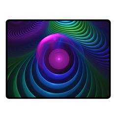 Beautiful Rainbow Marble Fractals In Hyperspace Fleece Blanket (small) by jayaprime