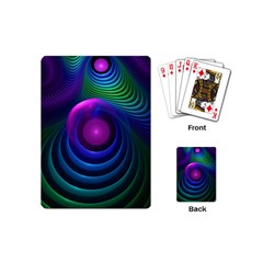 Beautiful Rainbow Marble Fractals In Hyperspace Playing Cards (mini)  by jayaprime