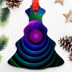 Beautiful Rainbow Marble Fractals In Hyperspace Ornament (christmas Tree)  by jayaprime