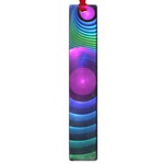 Beautiful Rainbow Marble Fractals in Hyperspace Large Book Marks Front