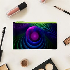 Beautiful Rainbow Marble Fractals In Hyperspace Cosmetic Bag (xs) by jayaprime