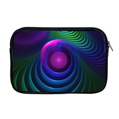 Beautiful Rainbow Marble Fractals In Hyperspace Apple Macbook Pro 17  Zipper Case by jayaprime