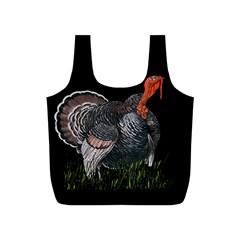 Thanksgiving Turkey Full Print Recycle Bags (s)  by Valentinaart