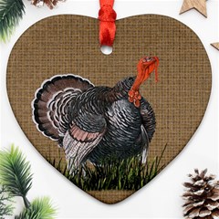 Thanksgiving Turkey Ornament (heart) by Valentinaart