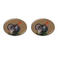 Thanksgiving Turkey Cufflinks (oval) by Valentinaart