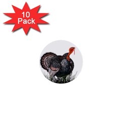 Thanksgiving Turkey 1  Mini Buttons (10 pack) 