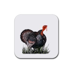 Thanksgiving Turkey Rubber Coaster (Square) 